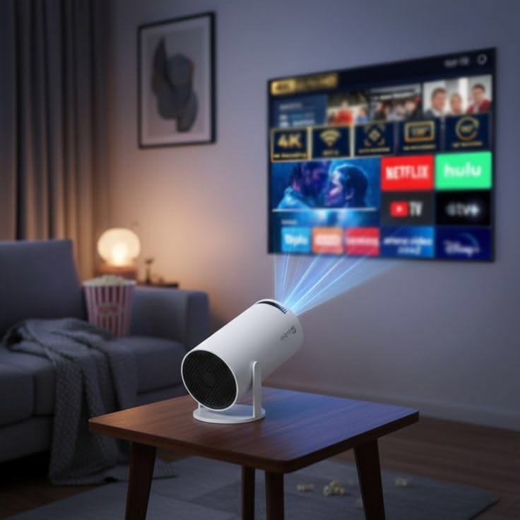 📽️ EXOTIC Mini Smart Projector 4K Support | 1080P Native