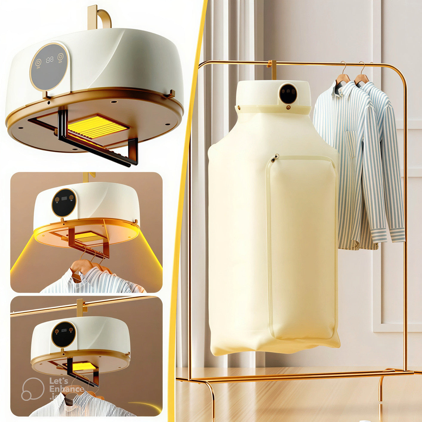 🚀 Portable Electric Clothes Dryer Cabinet | Smart Foldable Wardrobe Dryer | Fast Drying & Sterilization System