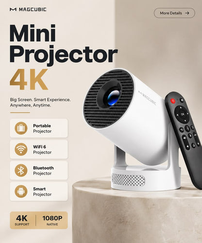 📽️ EXOTIC Mini Smart Projector 4K Support | 1080P Native